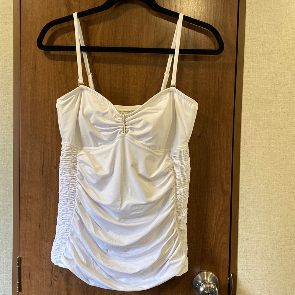 L White Captiva by Christina Tankini top